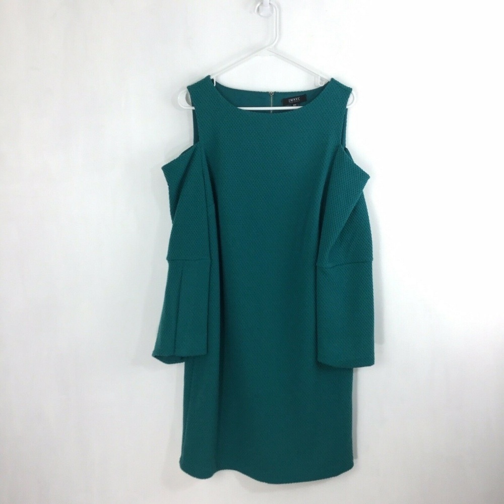 IMNYC Isaac Mizrahi Dress Cold-shoulder Slit Sleev